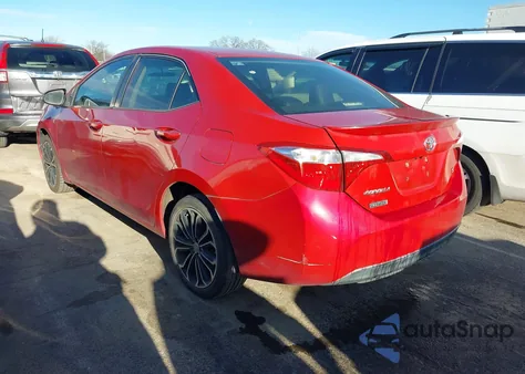 2014 Toyota Corolla S Plus from USA, damaged, VIN 5YFBURHE6EP016041
